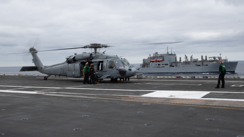 USS George Washington Conducts a Vertical Ordnance Onload