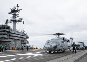 USS George Washington Conducts a Vertical Ordnance Onload