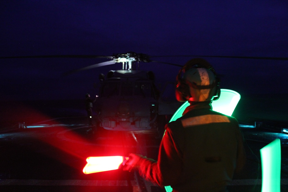 USS Lake Erie (CG 70) conducts operations in the Northern Pacific Ocean