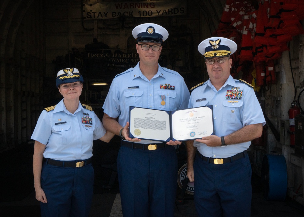 Petty Officer 2nd Class Joshua Marzilli Receives Coast Guard Medal