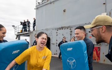 Emory S. Land Sailors Participate in the Oleoresin Capsicum Portion of the Security Reaction Force Basic Training