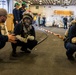 General Quarters Drill in Wasp's Hangar Bay