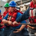 USS New York Replenishment At Sea
