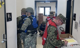NSA Naples Conducts Force Protection Drill