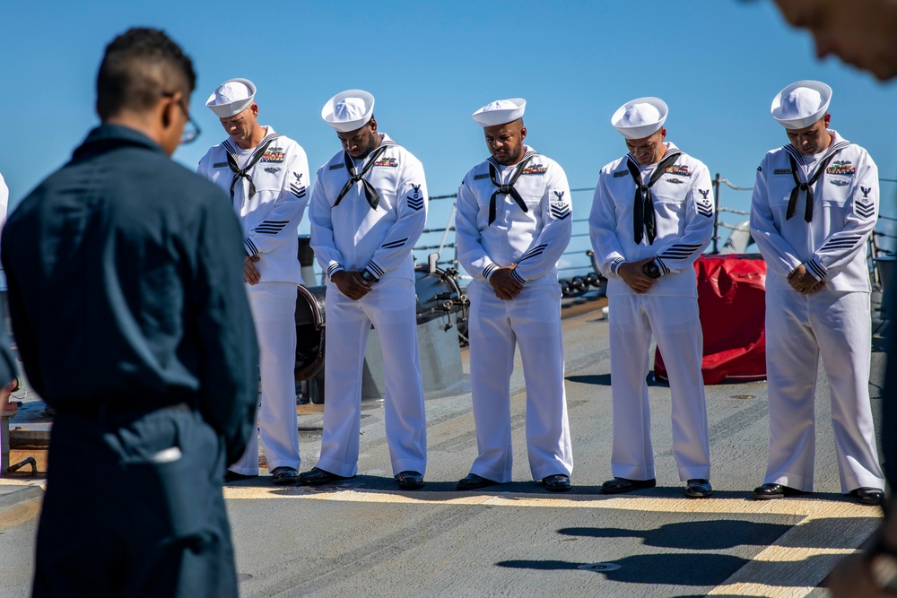 USS Ralph Johnson Hosts 9/11 Remembrance Ceremony.