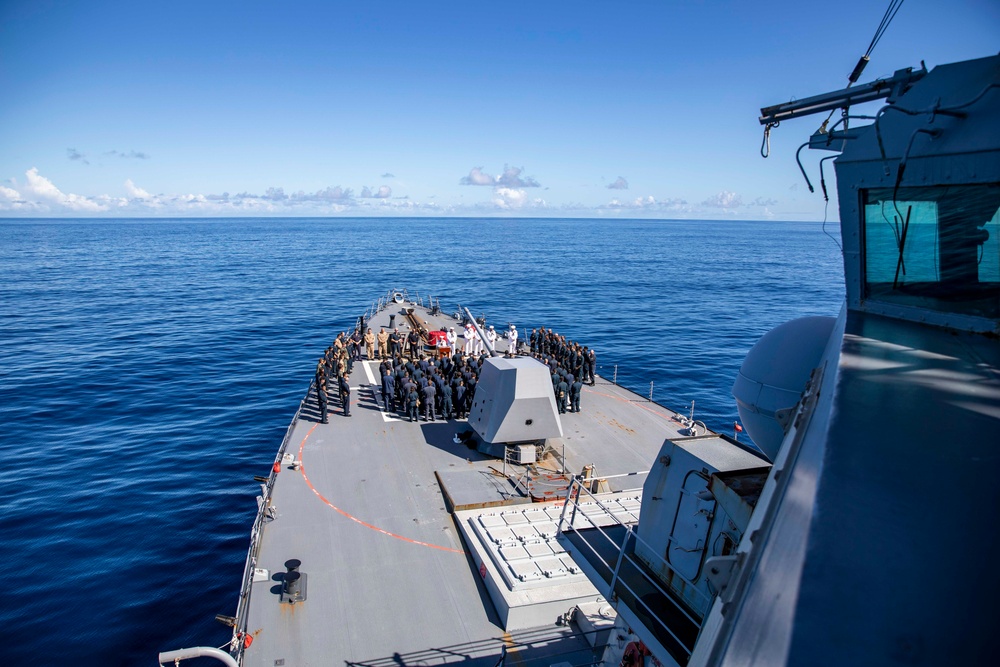 USS Ralph Johnson Hosts 9/11 Remembrance Ceremony.