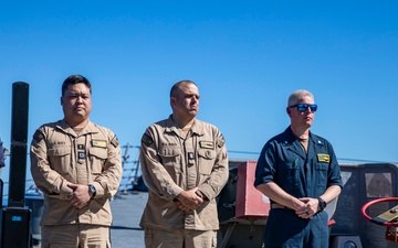 USS Ralph Johnson Hosts 9/11 Remembrance Ceremony.