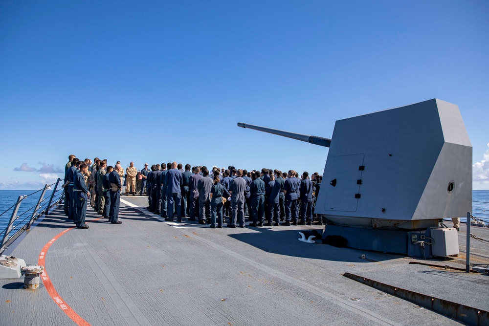 USS Ralph Johnson Hosts 9/11 Remembrance Ceremony.