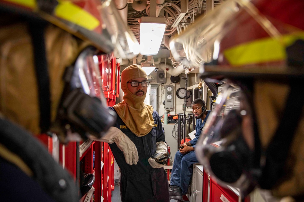 USS Ralph Johnson Conducts General Quarters Drill