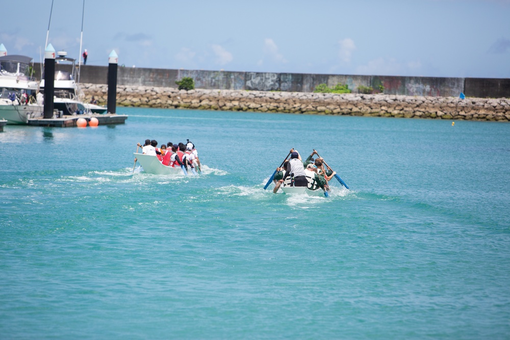 Futenma Marines experience Ginowan Hari / 普天間海兵隊が宜野湾ハーリーを体験