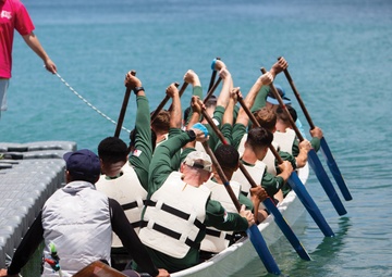 Futenma Marines experience Ginowan Hari / 普天間海兵隊が宜野湾ハーリーを体験