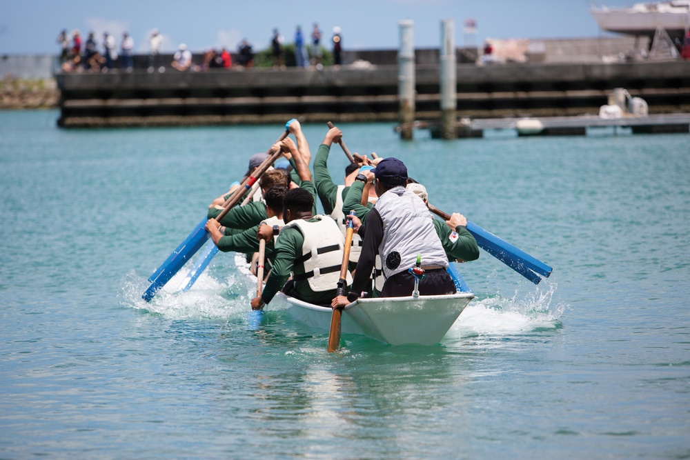 Futenma Marines experience Ginowan Hari / 普天間海兵隊が宜野湾ハーリーを体験