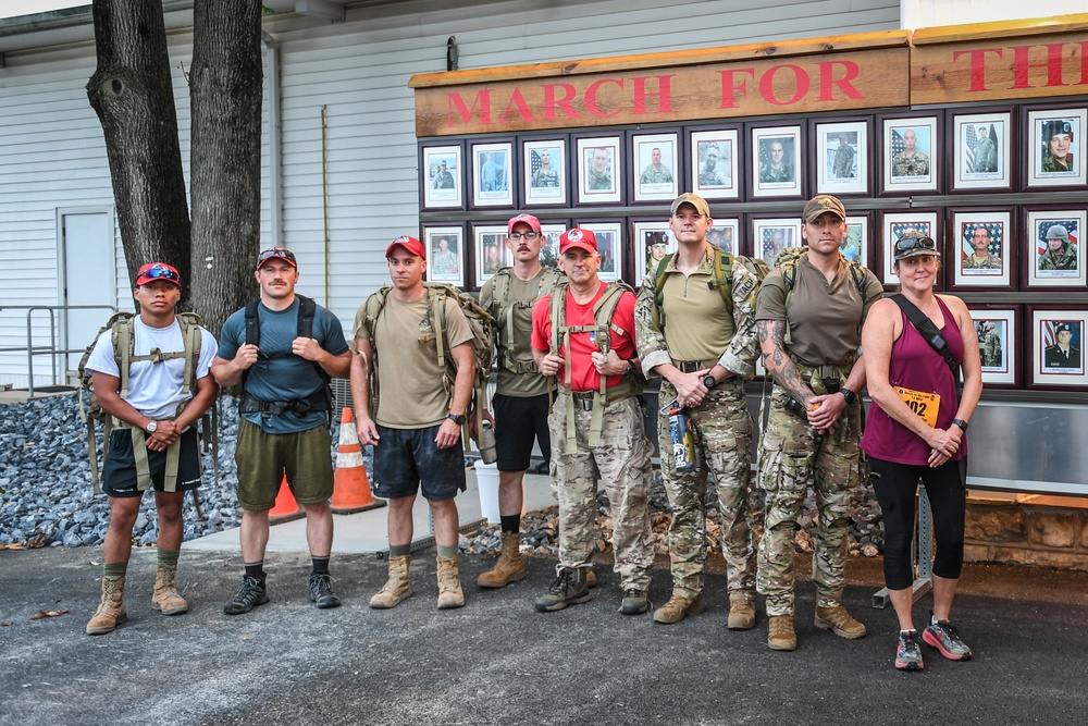 193rd SOW Airmen march for the fallen