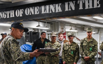 USS Ronald Reagan (CVN 76) hosts a tour for U.S. Naval Sea Cadet Corps