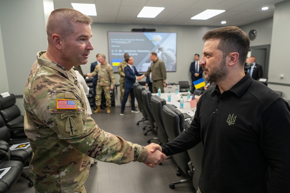 Ukrainian President visits Scranton Army Ammunition Plant