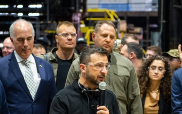 Ukrainian President visits Scranton Army Ammunition Plant