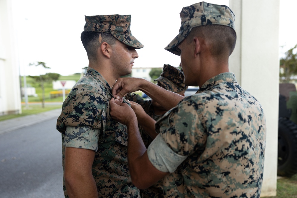 Lance Cpl. Dover Meritoriously Promotes to Corporal