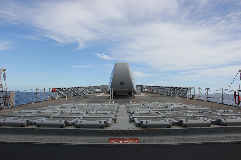 USS Lake Erie (CG 70) conducts operations in the Northern Pacific Ocean