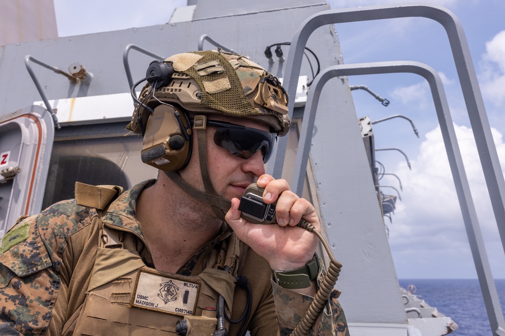 31st MEU conducts Defense of the Amphibious Task Force Live-Fire Exercise