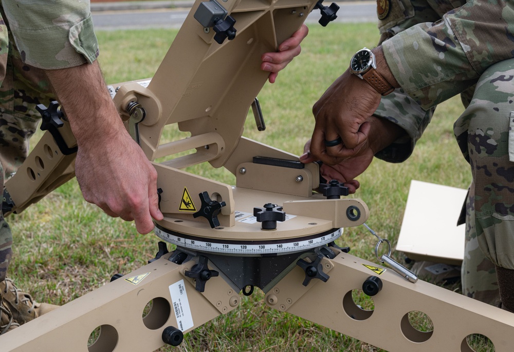 100th Communications Squadron provide network connectivity during a simulated network blackout