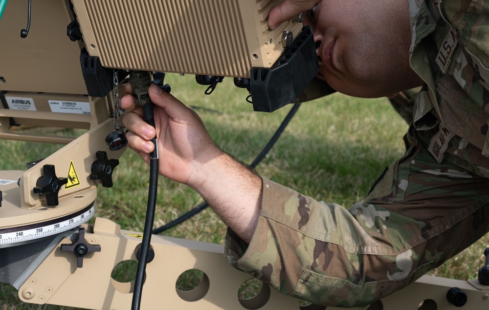 100th Communications Squadron provide network connectivity during a simulated network blackout