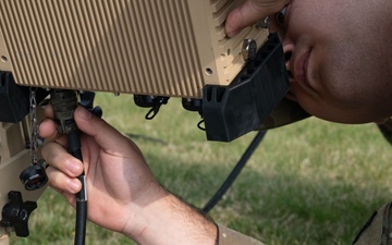 100th Communications Squadron provide network connectivity during a simulated network blackout