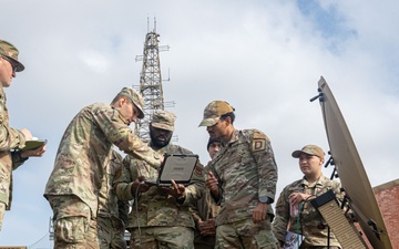 100th Communications Squadron provide network connectivity during a simulated network blackout