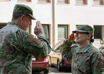 USAFE-AFAFRICA commander recgonizes Airmen from the 406th AEW