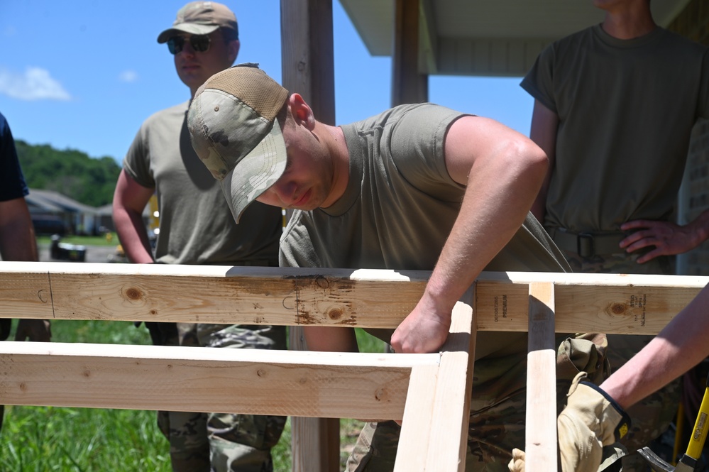 119th Civil Engineers Help Build Homes for Veterans