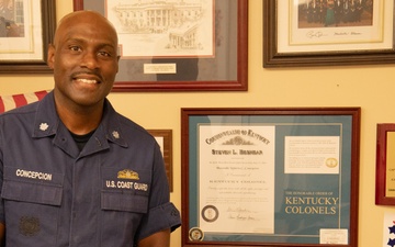 U.S. Coast Guard Cmdr. Roberto Concepcion receives 2024 Blacks in Government Meritorious Service Award