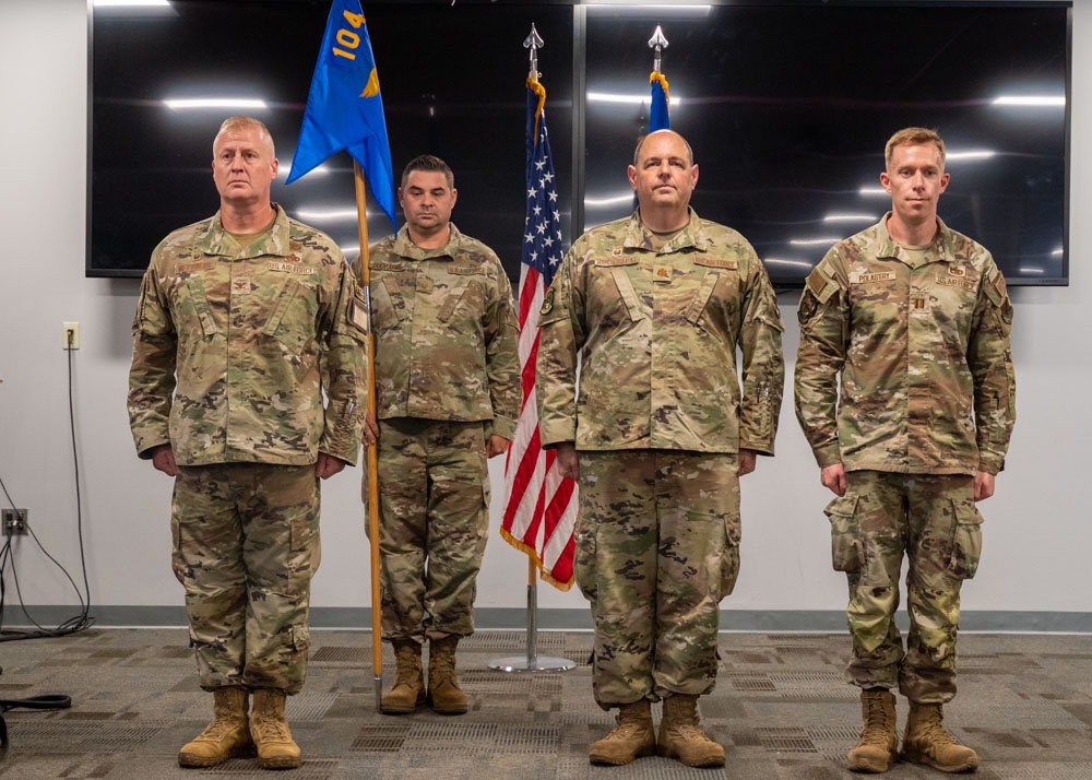 104th Fighter Wing Maintenance Operations Flight holds change of command