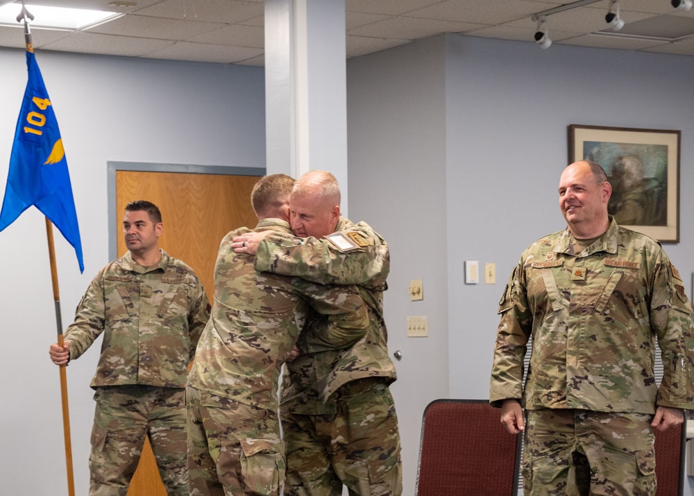 104th Fighter Wing Maintenance Operations Flight holds change of command