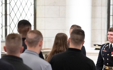 Sentinel U.S. Army Spc. Adam Platt Last Walk at the Tomb of the Unknown Soldier