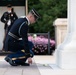 Sentinel U.S. Army Spc. Adam Platt Last Walk at the Tomb of the Unknown Soldier