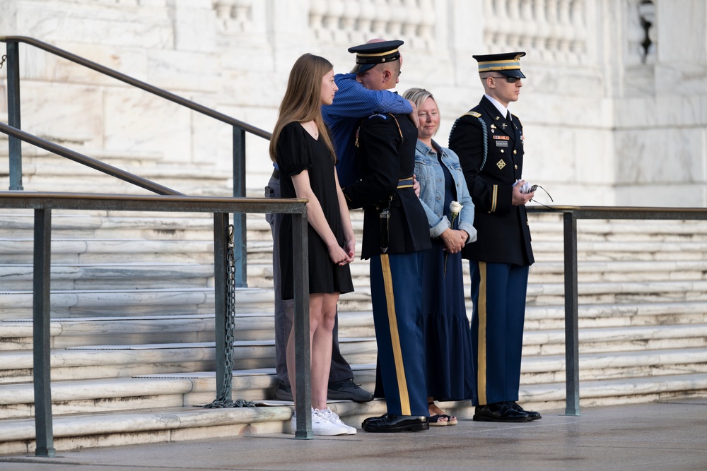 Sentinel U.S. Army Spc. Adam Platt Last Walk at the Tomb of the Unknown Soldier