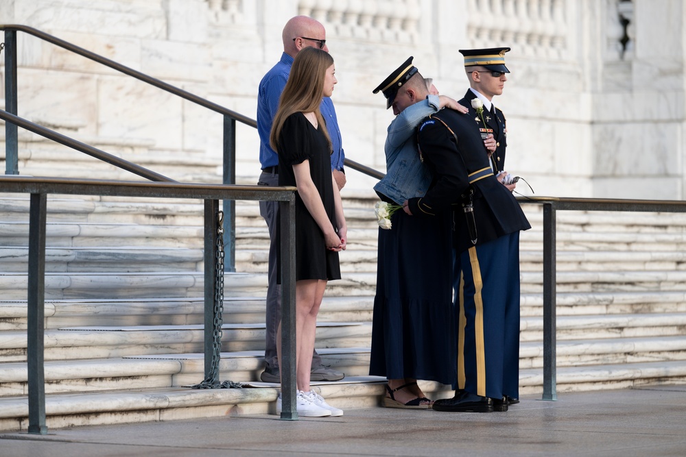 Sentinel U.S. Army Spc. Adam Platt Last Walk at the Tomb of the Unknown Soldier