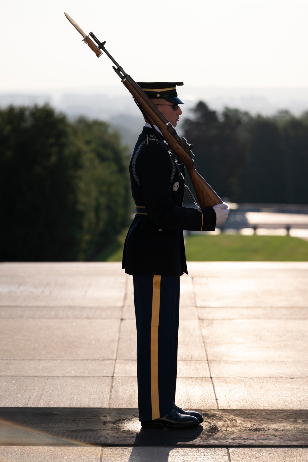 Sentinel U.S. Army Spc. Adam Platt Last Walk at the Tomb of the Unknown Soldier