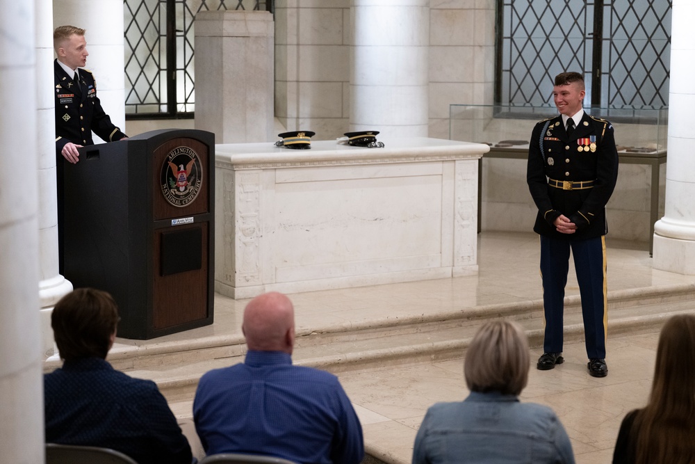 Sentinel U.S. Army Spc. Adam Platt Last Walk at the Tomb of the Unknown Soldier