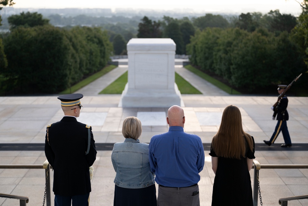 Sentinel U.S. Army Spc. Adam Platt Last Walk at the Tomb of the Unknown Soldier