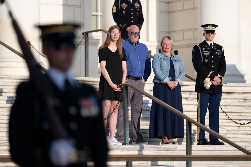 Sentinel U.S. Army Spc. Adam Platt Last Walk at the Tomb of the Unknown Soldier