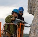 Chipping away old concrete to preserve Montgomery Dam piers for the future