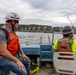 Chipping away old concrete to preserve Montgomery Dam piers for the future