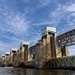 Chipping away old concrete to preserve Montgomery Dam piers for the future