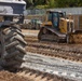 Chipping away old concrete to preserve Montgomery Dam piers for the future