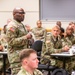 401st AFSB command team briefs incoming Soldiers at the Armed Forces Reserve Center