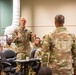 401st AFSB command team briefs incoming Soldiers at the Armed Forces Reserve Center