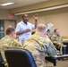 401st AFSB command and staff brief incoming Soldiers at the Armed Forces Reserve Center