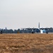 Six MV-22B Ospreys and two KC-130J Super Hercules conduct simulated deployment at FAFB