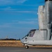 Six MV-22B Ospreys and two KC-130J Super Hercules conduct simulated deployment at FAFB