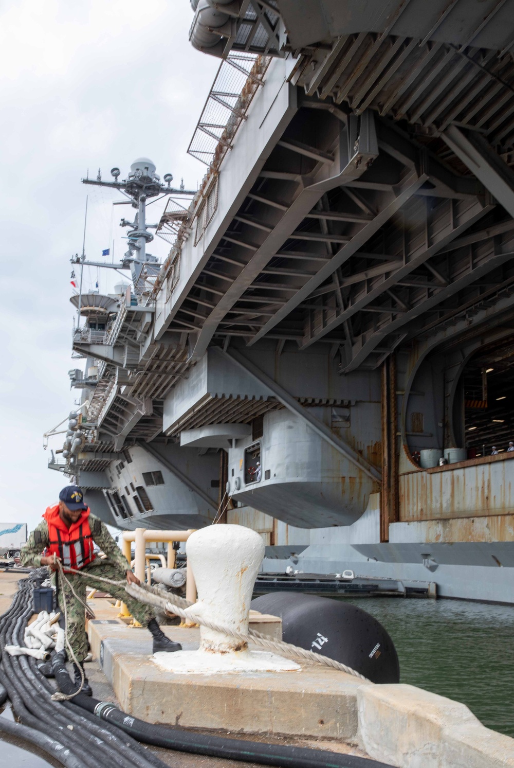 USS Harry S. Truman departure from Naval Station Norfolk